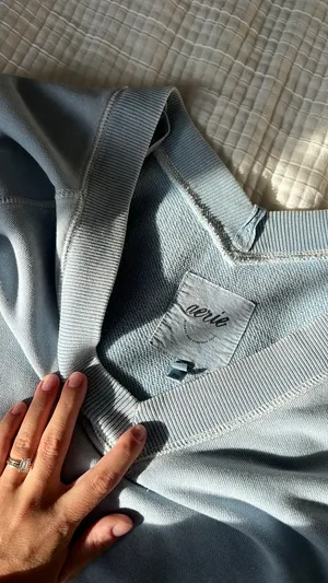 Aerie V-Neck Crewneck thumbnail 4