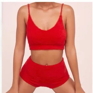 For love and lemons red fuzzy tank top set thumbnail 12