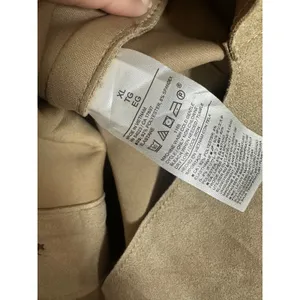 Banana Republic Stone Vegan Suede Overshirt Relaxed‎ Fit Shacket XL 790065-00 thumbnail 6