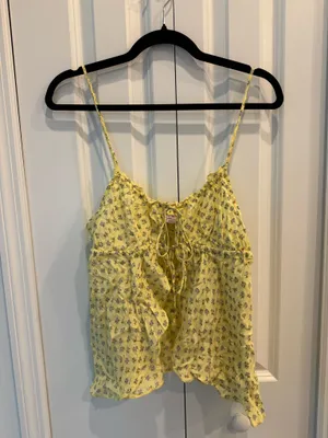 Urban Outfitters Out From Under Hydra Tie-Front Flyaway Cami thumbnail 4