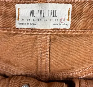 Free People We The Free Brown Distressed Denim Mini Skirt Button Front 31 thumbnail 6
