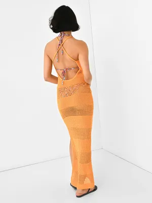 NWOT L*SPACE Kalea‎ Crochet Maxi Dress, S/M thumbnail 3