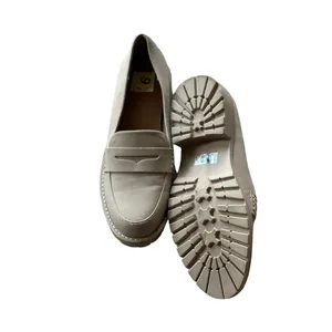 NEW DV Dolce Vita Catalina Lug Sole Loafer Light Taupe Faux Suede thumbnail 6