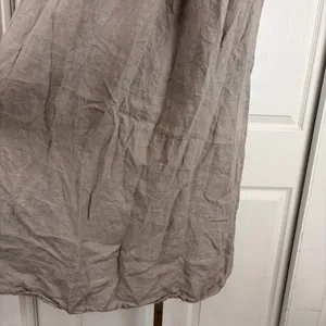 New Mode SRL taupe linen halter neck shift dress *no size* thumbnail 5