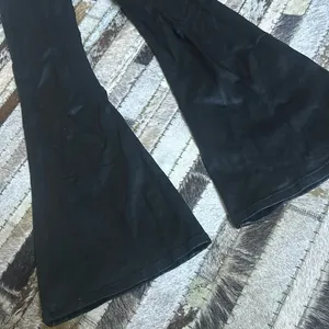 Edikted Black Coated‎ Flare Jeans Size Small thumbnail 7