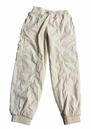 Wilo The Label Cream Windbreaker‎ Jogger Small Zip Pocket Athleisure Pants thumbnail 1