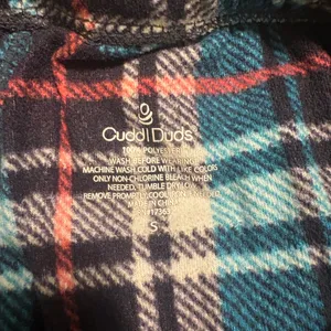 Cuddl Duds multicolored plaid flannel pants Size S thumbnail 3