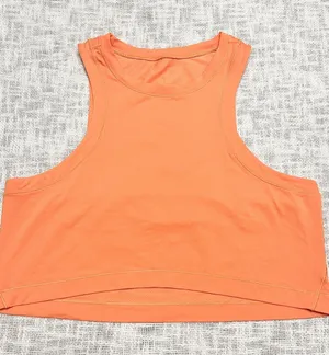 Lululemon Open Back Cropped Training Tank Top - Orange Soda 🍊 Size Measured thumbnail 1