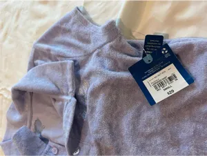 ab46 Woman Arizona Jeans Crop Top Shirt Lavender Size Small thumbnail 3