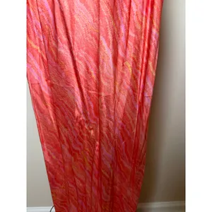 SALONI 100% Silk Mimi Maxi Dress Salmon Marbling Slip Style Size 4 FLAWED thumbnail 6