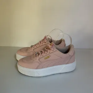 PUMA Karmen Rebelle Women’s Sneakers Pink Gold Platform Shoes Size 6.5 thumbnail 2