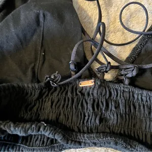 Victoria’s Secret PINK Black Seersucker Bralette Bra Top Size Medium thumbnail 5