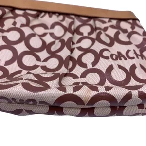 COACH Signature Brown Coated Canvas Wristlet thumbnail 4