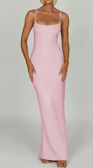 Backless Cami Dress Pink Size XS thumbnail 1