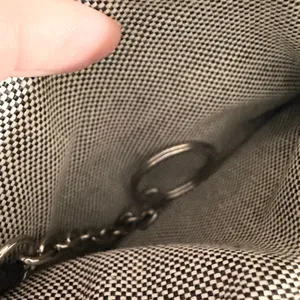 Dooney & Bourke Vtg Black Signature DB Crest Wristlet Coin Purse Wallet Keychain thumbnail 4