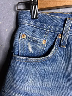 Levi’s Shorts Bundle in Size 24. Black one is Rib Cage. Blue one is 501. thumbnail 12