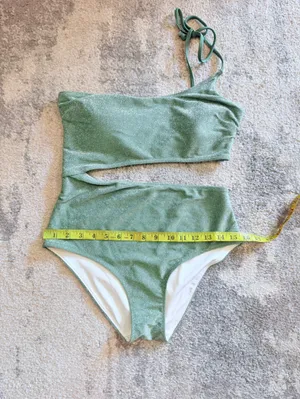 PINK Victoria's Secret Sparkling Green one piece Set thumbnail 3