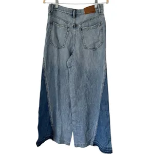 NWD Madewell Wide Sweep Jeans Parson Wash Airy Denim Size 25 Wide Leg Two Tone thumbnail 5