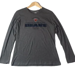 NFL Women's Gray Graphic Monsters of the‎ Midway Chicago Bears Long Sleeve Top thumbnail 1