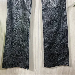 Paris Blues Faux Leather Snake Print Flare Pants size 3 thumbnail 4