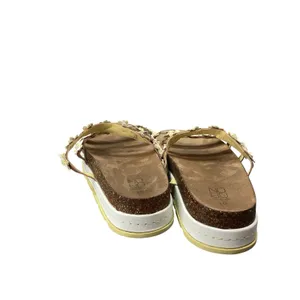 No Boundaries NOBO Daisy Cork Platform Sandals Slide Chunky Boho Hippie Y2K Sz10 thumbnail 3
