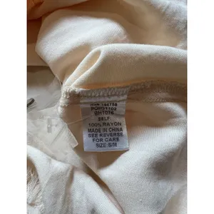 Bohme Boho Button-Up Tunic Shirt Peach Oversized Soft Girl Utility Raw Hem thumbnail 6