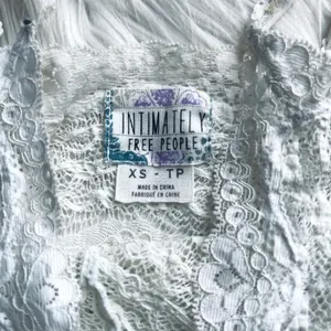 Free People Intimately White Lace Tank Top thumbnail 3