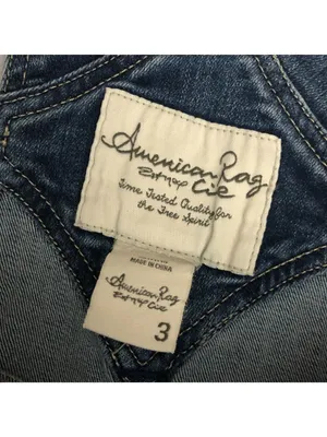 American Rag Women Overalls Denim Blue Skinny Distressed Stretch Size 3 thumbnail 3