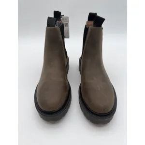Mango Utility Brown Bovine Leather Lug Sole Everyday Ankle Chelsea Boots 7.5 thumbnail 3
