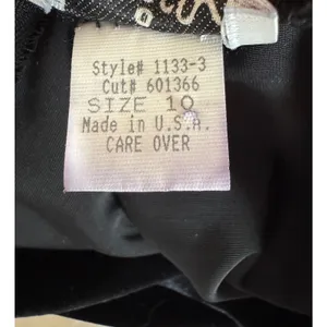 Vintage ‘90s Mica Black Velvet Mock Neck Short Sleeve Bodycon Maxi Dress thumbnail 8