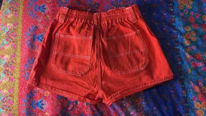 orange cargo shorts thumbnail 2