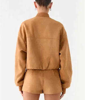 Peppermayo suede jacket and shorts set thumbnail 4