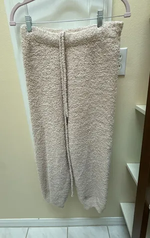 SKIMS Cozy Knit Lounge Pants Cream Size L/XL thumbnail 1