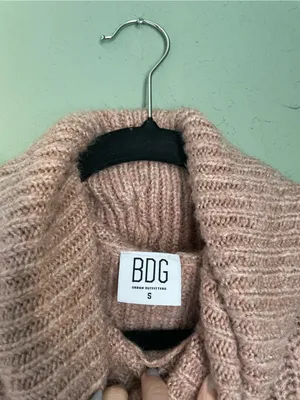 Urban Outfitters BDG Mauve Roll Neck Knitted Jumper Sweater Size S Turtleneck thumbnail 5
