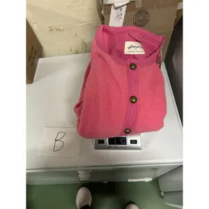 Free People Hug Me Sherpa Button Up Sweater Sangria Sunset Hot Pink Medium thumbnail 6