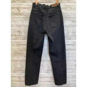 Vintage L.L. Bean Womens 6 M/Tall Jeans‎ Black Classic Fit Straight Leg Stretch thumbnail 5