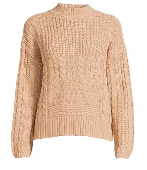 Time And Tru Mock Neck Knit Sweater Size XL thumbnail 1