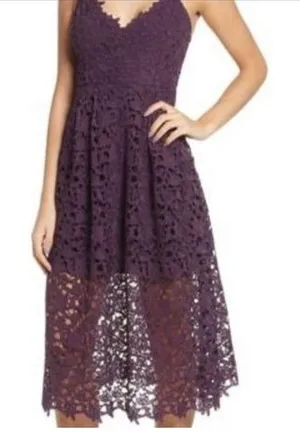 Revolve ASTR Purple Lace Dress‎ thumbnail 1