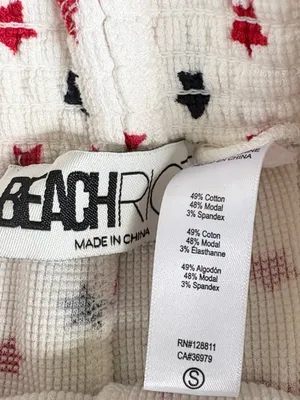 Like New BEACH RIOT Bay Thermal Sleep Set Americana Star Pattern Size Small thumbnail 5