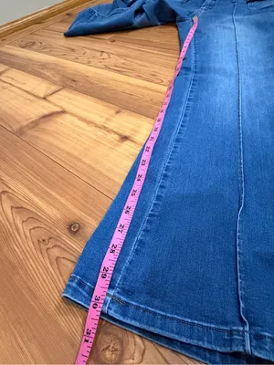 Telepatia Front Seam Flare Bootcut Jeans Blue Denim Stretch Women's Size 11/30 thumbnail 11