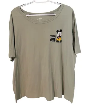 Disney Mickey Mouse‎ "You Are The Best" Mint Green Tee thumbnail 1