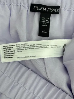 Eileen Fisher Crisp White Wide-Leg Elastic Waist Pants thumbnail 8