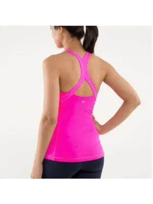 Lululemon Athletica Run: Fast Track Racerback Tank Top Size 6 Pink Womens Athlet thumbnail 2