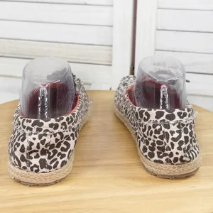 Sanuk Kariba Sidewalk Surfer‎ Leopard Print Espadrille Hemp Slip On Shoe 7 thumbnail 6