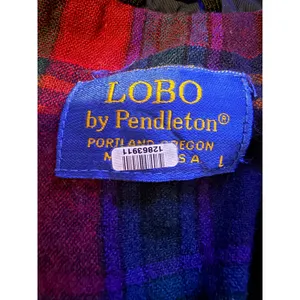 Pendleton Lobo Vintage 90s Jacket‎ Women's Large Blue Utility Field Coat thumbnail 4