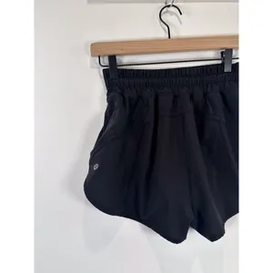 Lululemon Womens Shorts Black Track That High Rise Lined Athletic Stretch Size 4 thumbnail 9