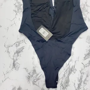 NWT Frederick's of Hollywood Black Naxos One-Piece Swim Bathing Suit Size Medium thumbnail 7