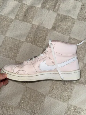 Nike Women’s‎ Pink Leather High-Top Sneakers size 10 thumbnail 2