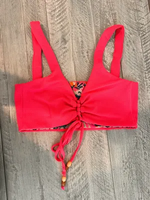MAAJI 4 WAY REVERSIBLE Floral/Pink Bikini Top thumbnail 4