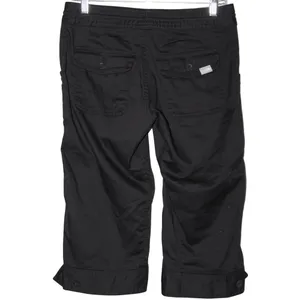 Women's The North Face Black Cotton Casual Athletic Cargo Capri Pants Size 2 thumbnail 2